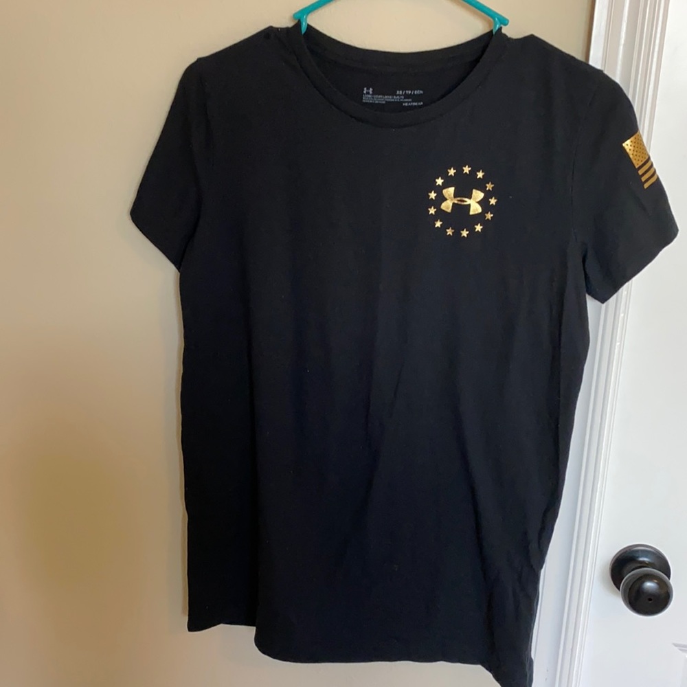 Women's Under Armour Freedom Flag T-Shirt Size X-Small